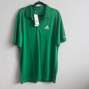 NWT XL Adidas Vibrant Green Polo Shirt for Men